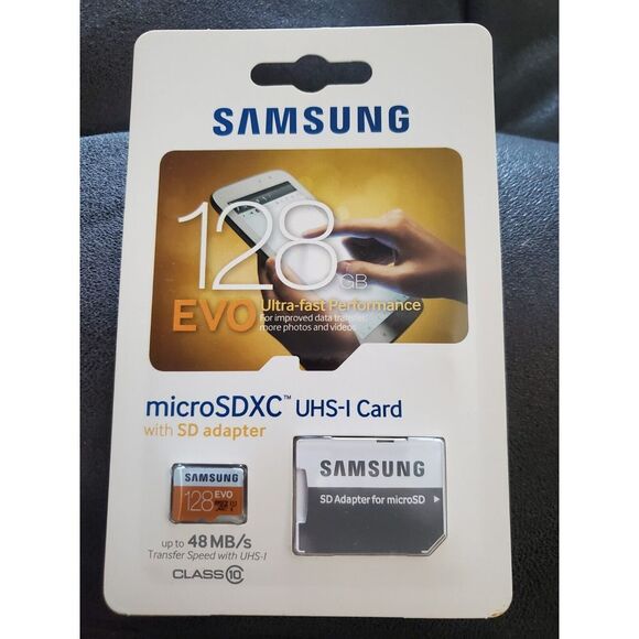 NEW Samsung 128 GB EVO Sealed Package MicroSDXC UHS-I Card Memory Card - Picture 11 of 12